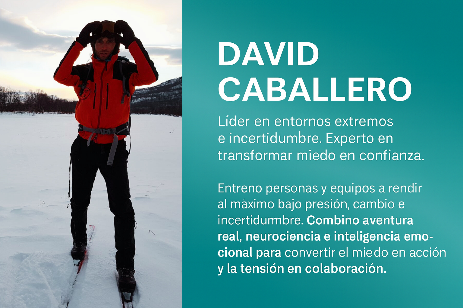 David Caballero Libemind liderazgo outdoor y entrenamiento emocional para equipos